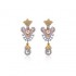 Beautifully Crafted Diamond Pendant Set with Matching Earrings in 18k gold with Certified Diamonds - LPT2109P